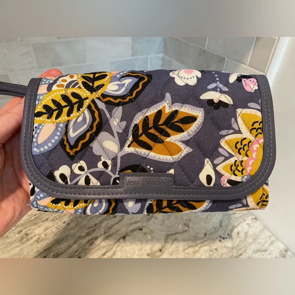 Vera Bradley Charmont Meadow Zip-Around Wallet - Picture 12 of 14